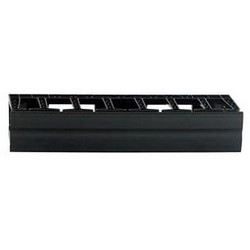 Cable Manager, Horizontal, 2U Rack, 19&quot; Width x 5.9&quot; Depth x 3.5&quot; Height, Plastic, Black, For CPI Rack System