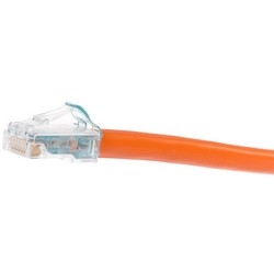 Patch Cord, Unshielded, 360GS10E Solid Cordage Modular Cable, RJ45 Connector, Non-Plenum, 300 Volt, 0.3 Ohm, 4-Pair, 3&#8217; Length, Copper Alloy, Polycarbonate, Orange Jacket