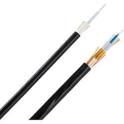 Indoor/Outdoor Stranded Cable, All-Dielectric, Plenum Rated, 48-Fibers, OS1/OS2 9/125um Single-mode Cable, Black Jacket