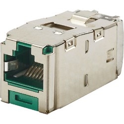 Mini-Com Module, Cat 6A, Shielded, 8 pos 8 wire, Universal, TG Style, (GR)