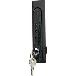 Three digit combination lock with key over ride for single hinge or split doors.