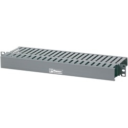 Horizontal Manager Front Only 1 RU, 1.7&quot;H x 19.0&quot;W x 7.9&quot;D (44mm x 483mm x 200mm).