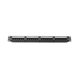 SL Series Patch Panel, Category 5E, Unshielded, 24-Port, Straight, 1U (1.75 in) x 19.0 in, jacks bagged separately