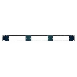 MRJ21 Cassette Holder Panel, 1U, Black