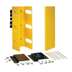 4x4 vertical duct kit, slotted 4-inch spacing, yellow