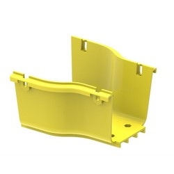 FiberGuide Fiber Management Systems; FiberGuide Product Line System: 4x4 System Adapter Type: 4&quot; to 6&quot; Color: Yellow