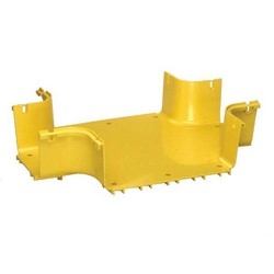 FiberGuide Fiber Management Systems; FiberGuide Product Line System: 4x12 System Horizontal Cross Type: 4 Exit Fin Inserts Color: Yellow