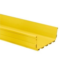 FiberGuide Fiber Management Systems; FiberGuide Product Line System: 4x12 System Straight Section Type: Horizontal Color: Yellow