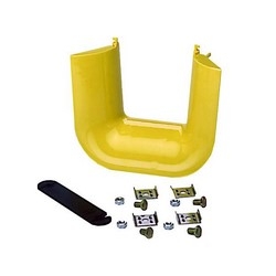 FiberGuide Fiber Management Systems; FiberGuide Product Line System: 4x4 System, 4x6 System Downspout Attachment Type: Trumpet Flare Color: Yellow