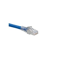eXtreme Category 6A Slimline Patch Cord, 26AWG Stranded, 10 Feet, Blue