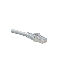Cat 6A SlimLine Boot Patch Cord, 10 ft, Grey