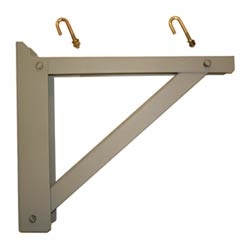 Triangular Support Bracket for cable runway, Aluminum, Width 4&quot; to 6&quot;, Maximum of 100 lbs, Black