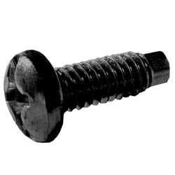 Screw combo pan head pilot point 12- 610 mm to 16 mm (24 inch to 5/8 inch) for relay rack black 50 per pack