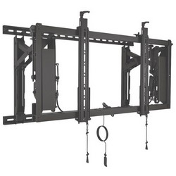 TV Mount, Wall Mount, Universal, Landscape, +2/-2.5 Degree Tilt, 150 Lb Load, 35.5&quot; Width x 4&quot; Depth x 21.8&quot; Height, Black, With Mounting Rail