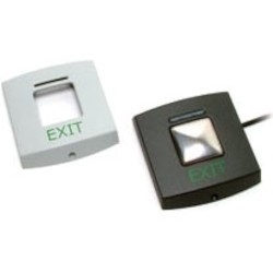 Exit Button, Marine, E75, 14 Volt DC, -20 to 55 Deg C, 86 MM Width x 16 MM Depth x 94 MM Height, 5 Meter Cable Length, Plastic, White/Black Clip-On Cover