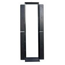 Relay Rack, Standard, 45RU, 32.3&quot; Width x 84&quot; Height, Black Powder Coated, With 6&quot; Width Z-Channel Cable Manager