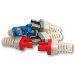 Connector Strain Relief, Blue, For EZ-RJ45/Cat 6 Cable Connector, 50 each per Clamshell