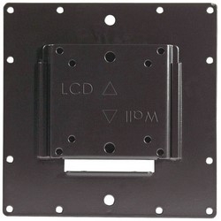Flat Panel Flush Mount, Small, 50 Lb Capacity, 8.4" Width x 0.5" Depth x 8.4" Height, Black Powder Coated, For 10 to 30" Flat Panel