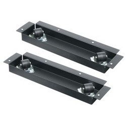 Caster Base, BGR Series, 2-part design fits all BGR series rack depths, adds 1-1/8&quot; to overall height