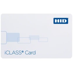 iCLASS Card, 2k Bits (256 Bytes) w/ 2 App Areas, Programmed w/ Std iCLASS Access Control App, Front: Plain White Gloss Finish, Back: Plain White Gloss Finish, Sequential Matching Encoded/Print, No Slot Punch