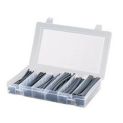 Heat Shrink Box Kit, Plastic Case, Various Sizes, Black