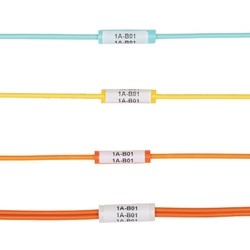 Orange cable identification sleeve for 3mm Simplex cable, 1&quot; Length, Pack of 100