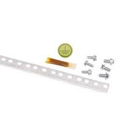 Grounding Strip Kits, One, 78.65&quot; (2m) x .67&quot; (17mm) x .05&quot; (1.27mm) Strip, provided With .16 oz. (5cc) of Antioxidant, One Grounding sticker And three each #12-24 x 1/2&quot; And M6 x 12mm Thread-forming Screws