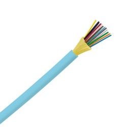 12-Fiber Plenum 50µm 10Gig Distribution Cable, Non-Ribbon