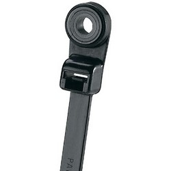 Clamp Tie, 7.9&quot;L (201mm), #10 (M5) Screw, Standard, Weather-resistant, Black, Pack of 1000