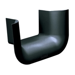 Fitting, 3-Sided BRC Trumpet Spillout for 6&quot; x 4&quot; Exit, Black