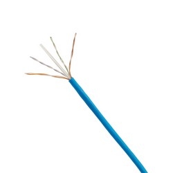 Copper Cable, Category 6, 4-pair, 28 AWG, U/UTP, CMR, Blue, 1000 feet / 305 meters, Blue.