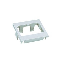 Insert, 2 Port, 1/2 Size, Flat, Off White, Pack of 10