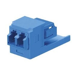Duplex LC Sr./Sr. Fiber Adapter (Blue) With Module (Blue) Zirconia Ceramic