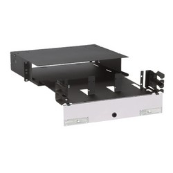 Holds up to six FAP or FMP Adapter panels or FOSM splice modules. Bi-directional sliding drawers provides front and rear access to fibers. Dimensions: 3.48&quot;H x 17.00&quot;W x 14.20&quot;D (88.0mm x 432.0mm x 361.0mm).