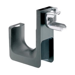 J Hook With Screw-on Beam Clamp Use With Flanges up to 1/2&quot; (12.7mm) Thick Non-rotating mount, pack of 50