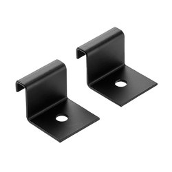 Vertical Wall Bracket, Steel, Black (Surface Mounting Hardware Not Included)