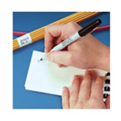 Write-On Self-Laminating Wire Marker Cards, Vinyl, 1.00&quot; W x 3.00&quot; L, .75&quot; POA, 60 cards
