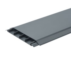 Above Floor Raceway 4-Channel Base And Cover, 6Ft, Office Slate