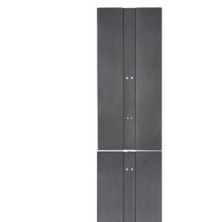 The Panduit PatchRunner 2 End Panel provides a professional, clean aesthetic by closing off the end row of Panduit PR2V 84in managers. 45RU, Black, 1pc.