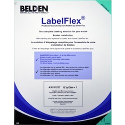 Label Pack For BIX/GigaBIX, Green, 5 Sheets Per Pack, 15 Per Sheet