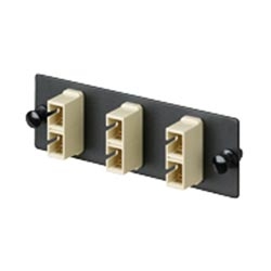 FAP 6SC Simplex MM Adapters (Black) Phos Bronze Split Sleeves