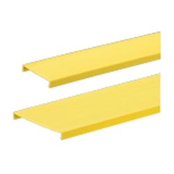 Channel Cover, 4&quot; x 4&quot; (100mm x 100mm), 6 FT., Fiber-Duct, Yellow
