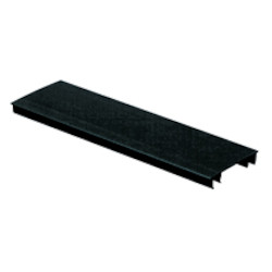 Hinged Duct Cover, PVC,4&quot;W X 6&#8217;,Black