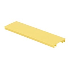 Channel Cover, Hinged, Snap-On, 2&quot; x 2&quot; (50mm x 50mm), 6 FT., FiberRunner, Yellow