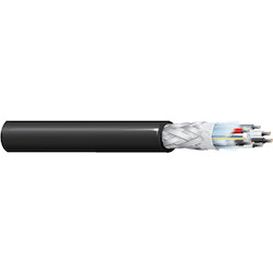 Multi-Conductor Cable, 18-6C + 24-6C + 6 SME, FIBER/ STR TNC FOIL SHLD BLK, PE JACKET COMPOSITE