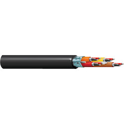 Multi-Conductor Cable, 22-6P STR TNC PO IND FOIL SHD, DUAL PVDF JKT CMP BLK, ROHS