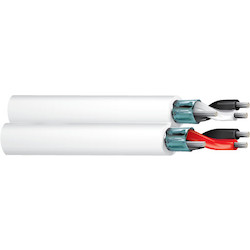 Multi-Conductor Cable, 22- 2P STR TNC FEP IND FOIL, SHLD & LS PVC JKT WHT, CMP ROHS