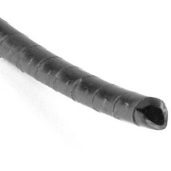 Spiralwrap Protective Sheathing, 1&quot; Diameter, PE, Black, 100 ft/roll