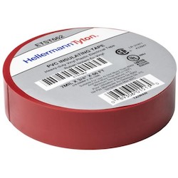Electrical Tape, .75&quot; x 66&#8217; Roll, 7.0 mil Thick, PVC, Red, 10 rolls/pkg