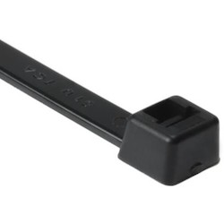 Heavy Duty Cable Tie, 11.8&quot; Long, UL Rated, 120lb Tensile Strength, PA66, Black, 500/pkg